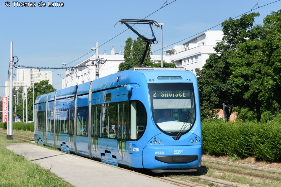 KONČAR-sporvogn i Zagreb i Kroatien